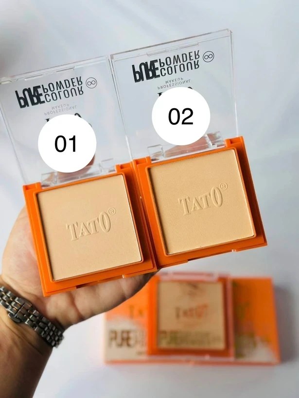 پنکیک تاتو TATO Professional | پوشانندگی بالا | جلوه مات و مخملی | شماره 01 و 02