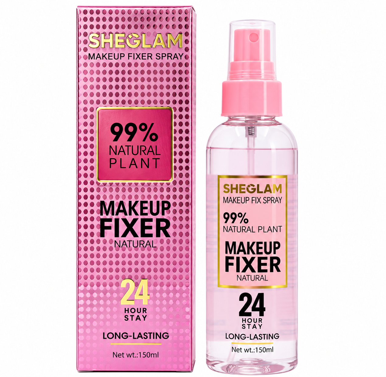 :  اسپری فیکس آرایش شیگلم SHEGLAM Makeup Fixer Natural حجم ۱۵۰ میل